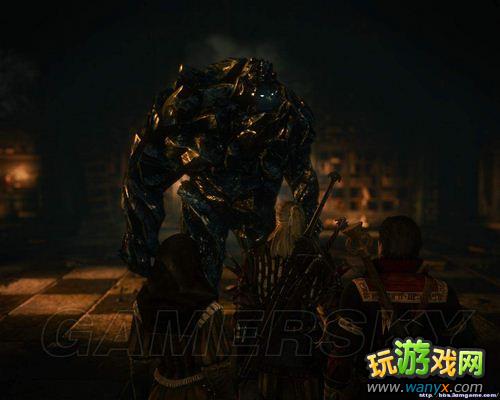《巫师2加强版》洛穆涅的秘密任务中在迪亨纳的实验室里让魔像守卫允许通过的攻略