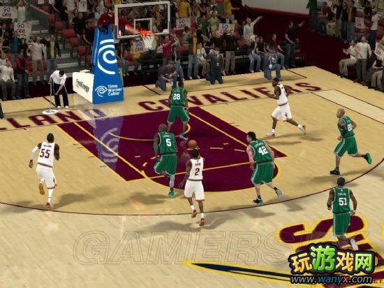 《nba2k12》暴力空接流防守反击打法