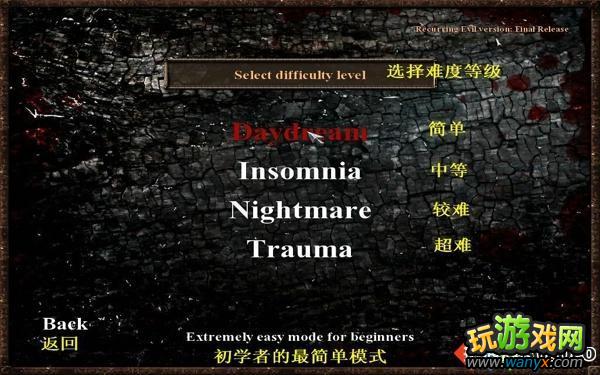 《斩妖除魔:地狱诅咒》菜单选项中文翻译