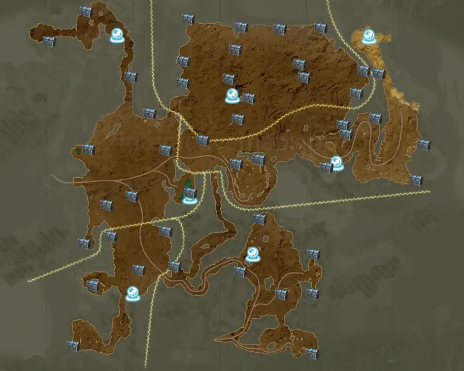 蓝色协议全宝箱分布位置 各区域宝箱位置图示