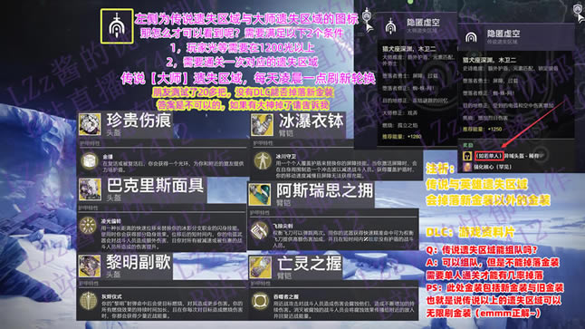 《命运2》1月19日传说与大师遗失区域报告_本站