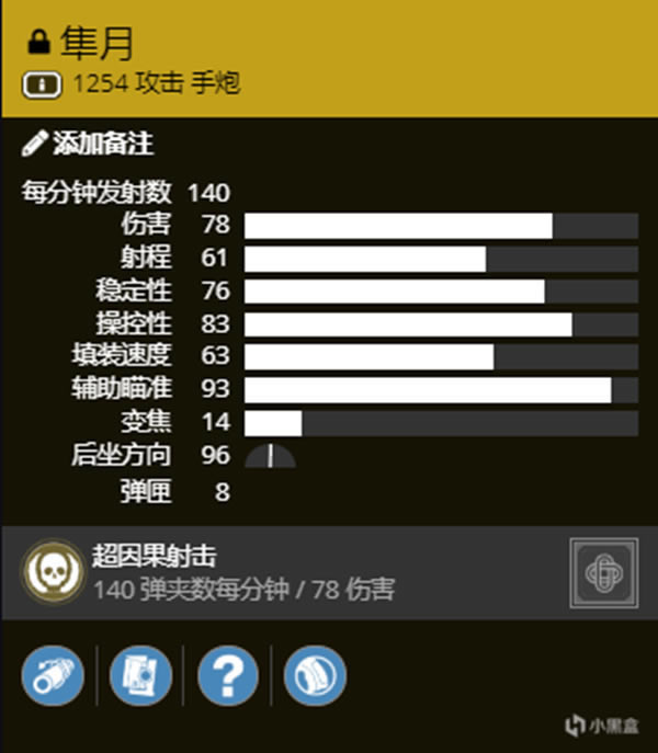 命运2新异域140手炮隼月测评 隼月熔炉竞技场数据介绍_本站