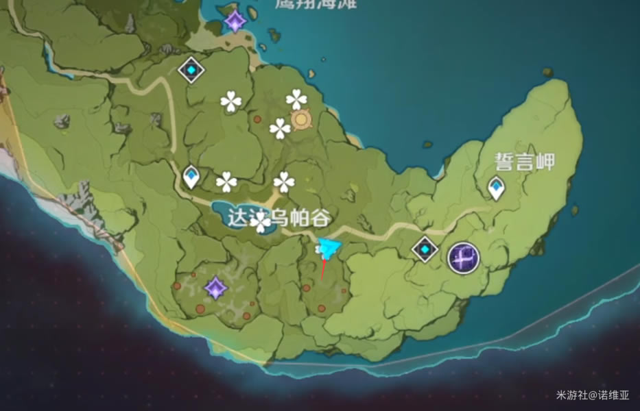 原神誓言岬的星光陨星碎屑全点位分享 未知之星间奏誓言岬的星光陨星碎屑位置介绍_本站
