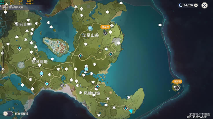 原神公测版蒙德全风神瞳位置一图览 风神瞳位置汇总_本站
