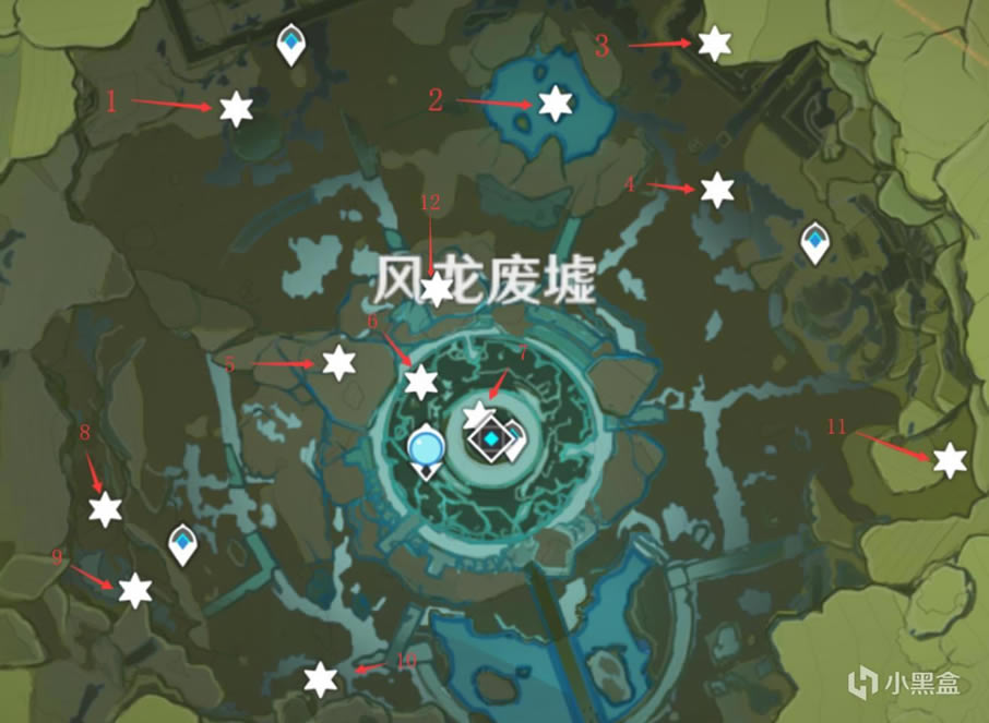 原神风龙废墟风神瞳图文收集攻略 风龙废墟风神瞳位置大全_本站
