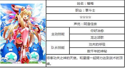 白猫计划椿梅属性详解