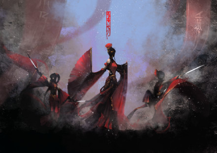 剑网3DENGANG作品_剑网3实力画师暗黑系列作品