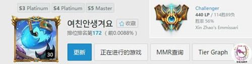 LOL玩家用107场烬上王者_英雄联盟玩家用怎样107场烬上王者