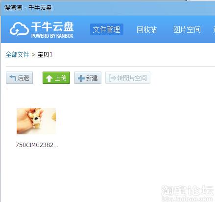 点击查看大图 关于淘宝千牛云盘怎么用、上传文件及同步本地文件和分享文件用法