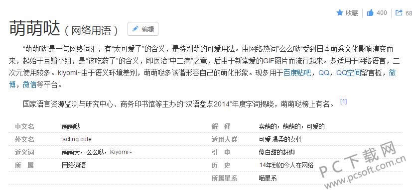 萌萌哒什么意思?