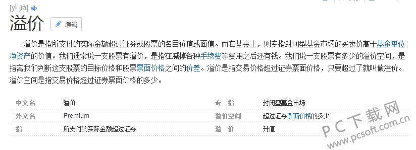 溢价是什么意思?