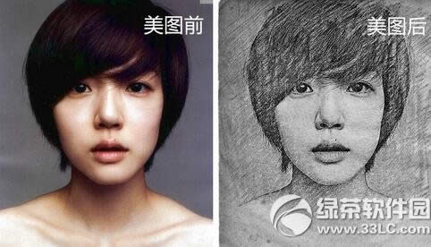 美图秀秀如何制作素描画像 美图秀秀素描画像制作教程