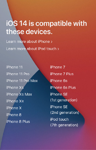 ios14哪些机型升不了_ios14将支持哪些手机