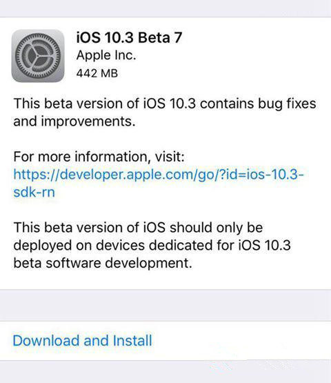 iOS10.3 Beta7卡不卡_iOS10.3 Beta7需要更新吗