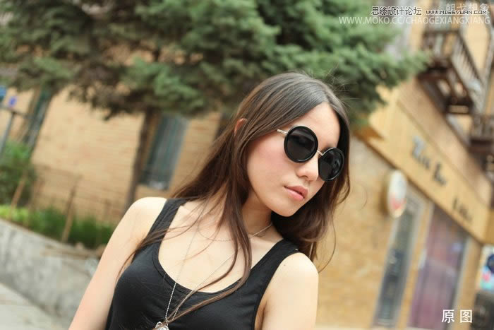 PS调出光晕效果冷酷美女照片修图调色教程