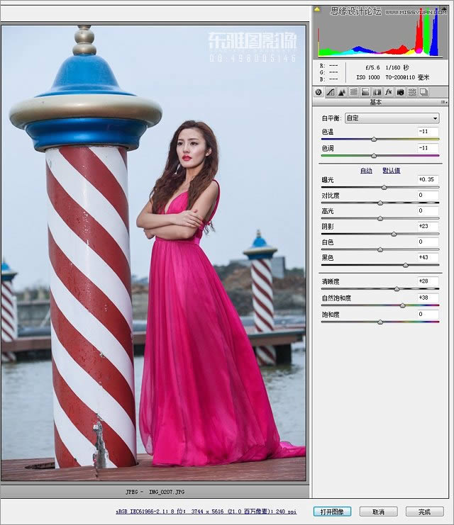 PS把外景气质美女照片调成亮丽古铜色