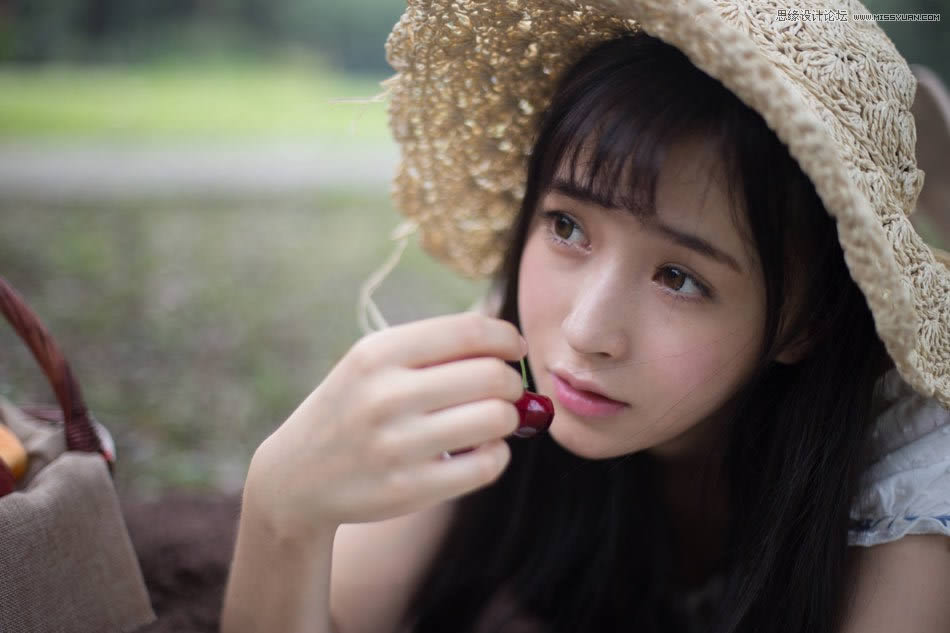 PS把昏暗女生头像照片调成日系清纯效果