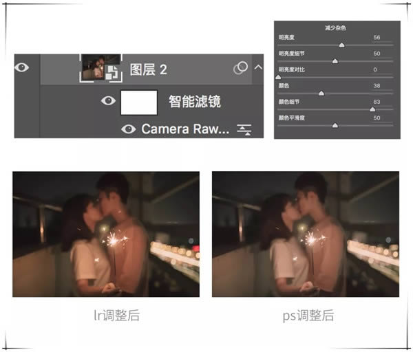 调出暗调夜景暖色人像艺术照片的PS教程