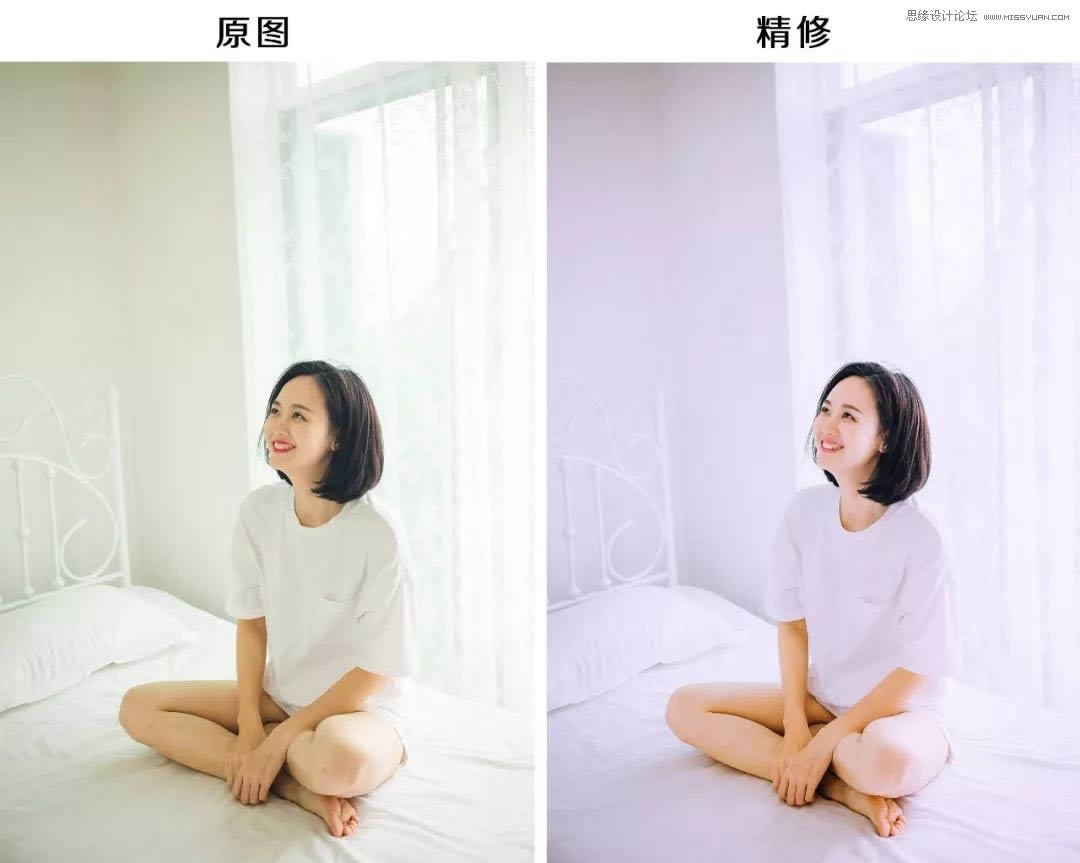 调出甜美通透室内女生照片的PS教程