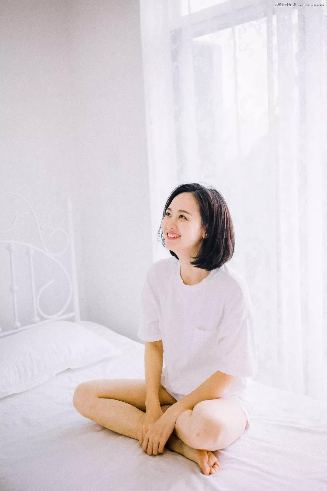 调出甜美通透室内女生照片的PS教程