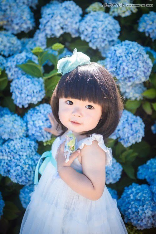 学习美化提亮户外儿童照片的PS教程
