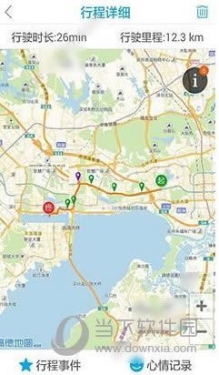 平安好车主APP行程详细页面