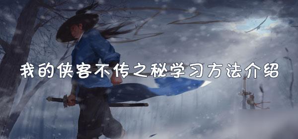 我的侠客攻略不传之秘 学习方法介绍