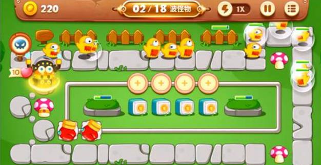 保卫萝卜3夜市14关攻略 14关金萝卜通关布阵
