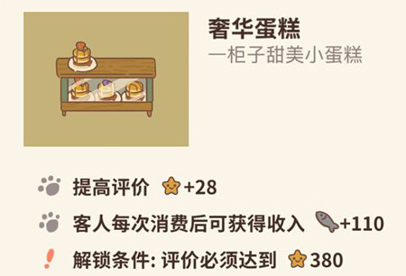 动物餐厅奢华蛋糕有什么用_动物餐厅奢华蛋糕解锁条件介绍