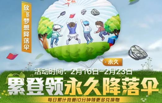 和平精英放飞梦想降落伞怎么获得_和平精英放飞梦想降落伞获得方法