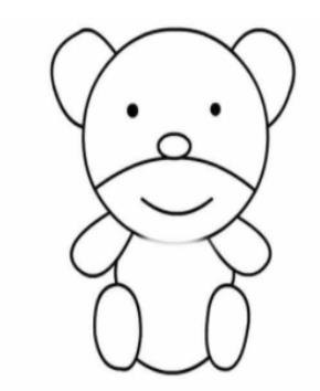 QQ画图红包熊怎么画_QQ画图红包熊画法教程