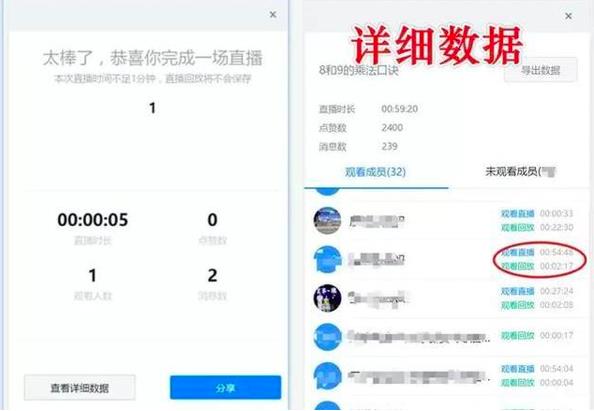 钉钉直播怎么查看学生在线时长_老师查看学生观看钉钉直播时间方法