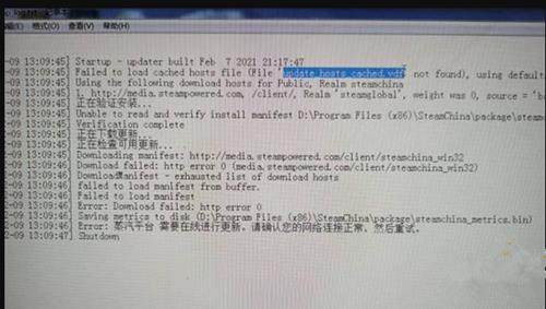 蒸汽平台需要在线进行更新怎么解决_蒸汽平台网络连接异常问题处理方法