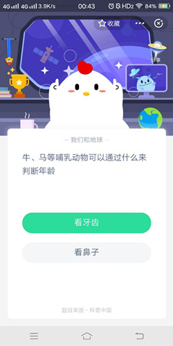 牛马等哺乳动物可以通过什么来判断年龄_支付宝蚂蚁庄园6月29号答案